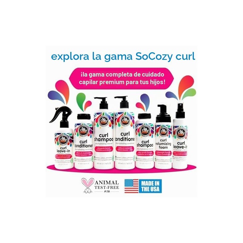 SoCozy Curl Leave-In Conditioner - Detangles and Restores Curls While