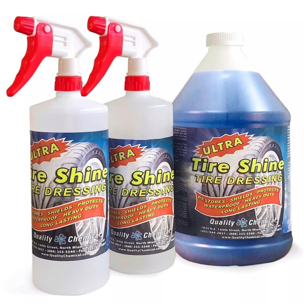 Quality Chemical Ultra-Tire Shine Solvent-Based Tire Dressing Combo