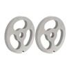 2Pcs Meat Grinder Plate Discs Blade 3 Hole Stainless Steel