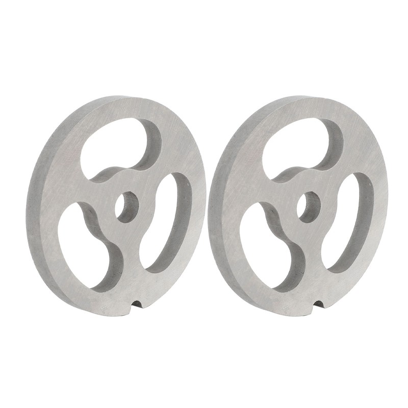 2Pcs Meat Grinder Plate Discs Blade 3 Hole Stainless Steel