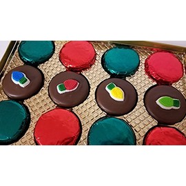 Chocolate Covered Cookies Christmas Holiday Set 12 Pieces