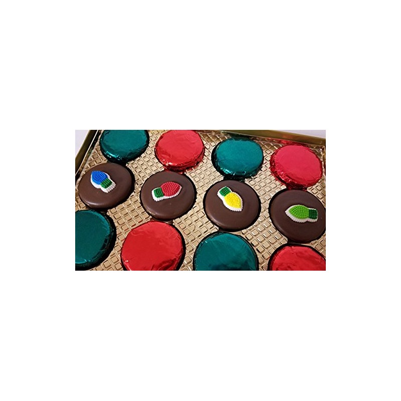 Chocolate Covered Cookies Christmas Holiday Set 12 Pieces