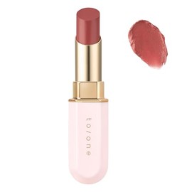 to/one (tone) Color Blossom 16 Candy Rose Lipstick, Natural Ingredients, Glossy, Moisturizing