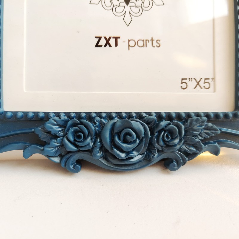 ZXT-parts 5x5 Picture Frame with Mat 4x4. Square Black &