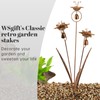 WSgift Metal Calla Lilies Flowers with Bells for Outside Yard