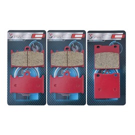 S SYUU Motorcycle Replacement Front Rear Ceramic Brake Pads Brakes compatible with Suzuki GSXR 600 1997-2003 GSXR 750 2000-2003 FA158F FA063R