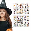 할로윈 타투 스티커 10시트 묶음 문신 마녀 캐릭터 XYT3+8lsF Halloween Tattoo Stickers 10 Sheet Bundle Witch Character XYT3+8lsF [Type B 10 sheet]