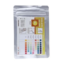 VED 7 in 1 Water Hot Tub, Swimming Pool & Spa Test Strips Kit - 100 Water Tester Strips for Free Chlorine, Hardness, Alkalinity, Bromine, pH & more.