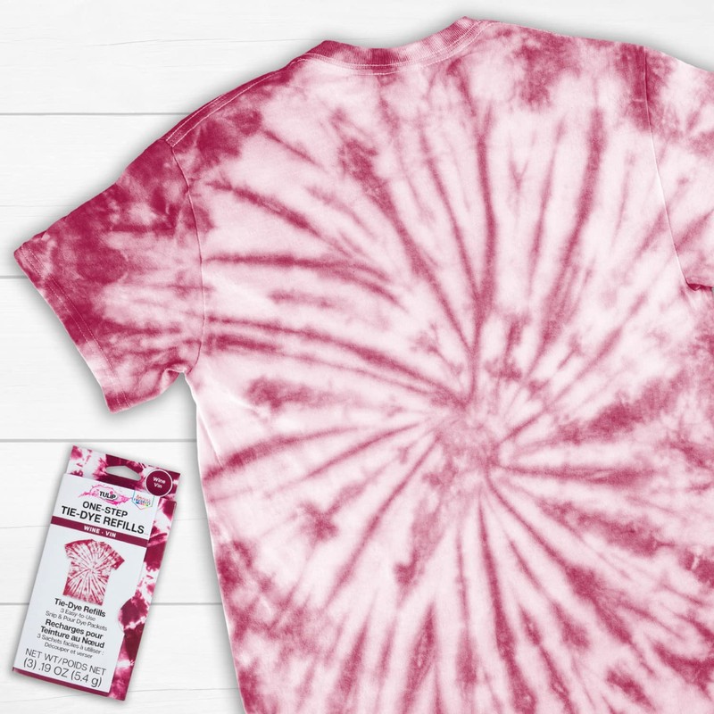 Tulip One-Step Tie-Dye Kit Dye Refill Packs, Wine