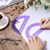 Zonon 2 Pcs 6 Inch Plastic Protractor Math Protractors 180