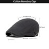 meioro Men's Newsboy Hat Cabbie Beret Ivy Flat Cap Adjustable