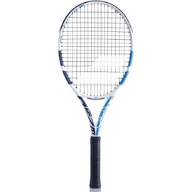 Babolat Evo Drive Lite Women's Tennis Racquet - Strung with 16g Natural Syn Gut at Mid-Range Tension (4 1/4" Grip)
