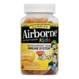 Airborne Kids Vitaminas Para Niños Con 42 Gomitas Sabor Frutas