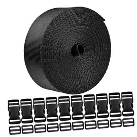 Operitacx Chest Straps Backpack Hip Belt 1 Set Japanese Character Buckle Ribbon Polyester Thicken