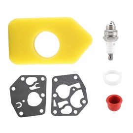 Carburetor Diaphragm Gasket Complete Kit Stainless Steel Air Filter Kit for Stratton Many Small Engines