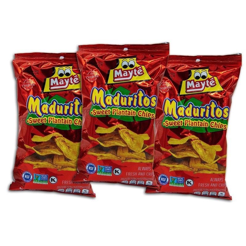 Sweet Plantain Chips Mayte / Maduritos Dulcesitos Mayte 3.3oz -