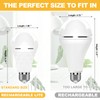 Neporal A19 Rechargeable Light Bulbs, Socket Rechageable Battery Backup for