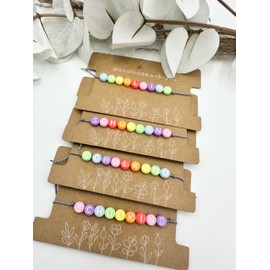 Schulkind Armband Geschenk Mädchen Junge Einschulung Perlenarmband Schultüte erste Klasse