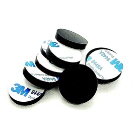 1" Round Stick on Bumper Feet Pads 3/16" Thick Adhesive Backing Foot Spacers (Pack Size: Pack of 12)