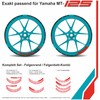 Felgenrand Aufkleber Rim Sticker Red Black Compatible with Yamaha MT-125