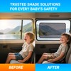 Sonnenschutz Auto Baby,Sonnenschutz Auto Seitenscheib,Autofenster Frontscheibe Verdunkeln Transparenz,Universelle Seiten Heckscheibe