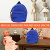Wakauto Mochila para muñecas,Mini Mochilas con Cremallera,Bolsos con de poliéster