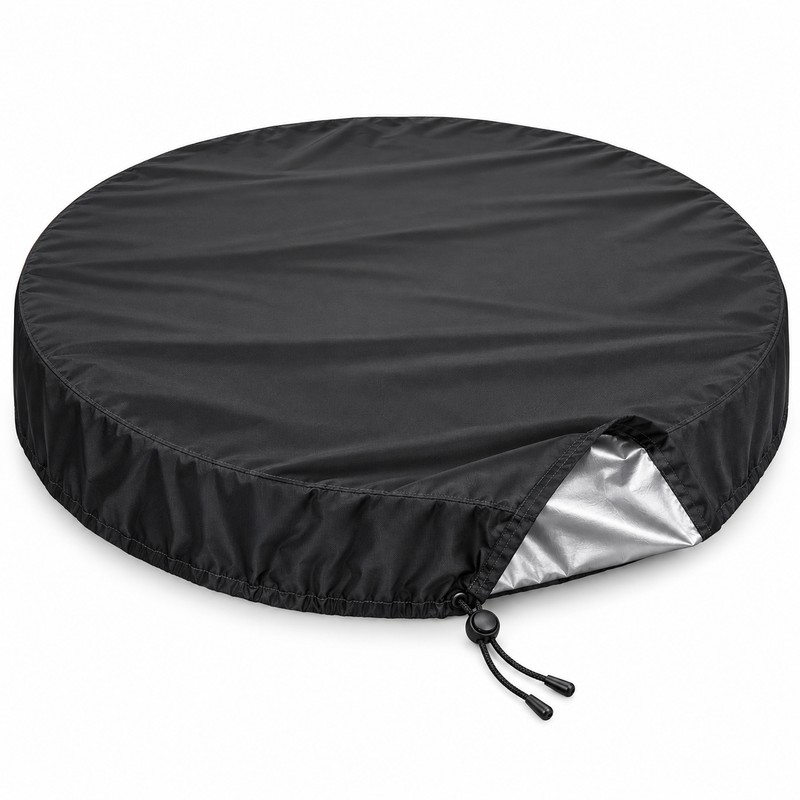 4 Ft Round 210D Waterproof Above Ground Pool Cover with