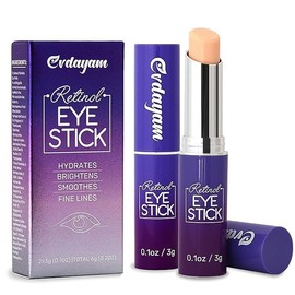 Retinol Eye Stick & Caffeine Under Eye Brightener – Under Eye Balm Stick for Dark Circles, Puffiness, Eye Bags, Wrinkles & Fine Lines, Cooling Under Eye Stick, 2 Pack