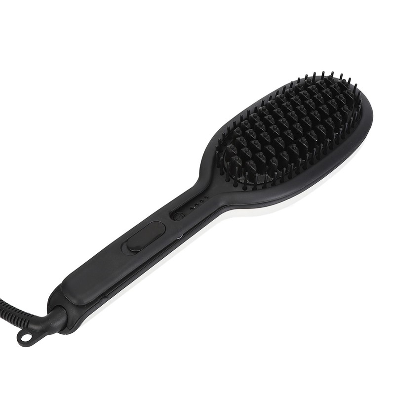 Straightening Curling Iron Brush Massage Negative Ion Automatic Heated Hair