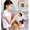 DolliBu Brown Cat Unicorn Plush Stuffed Animal Toy - Super