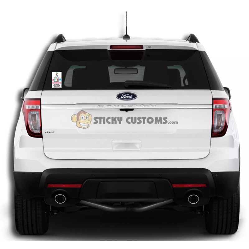 Real Sticky Child Special Needs Emergency Alert Sticker Car Van