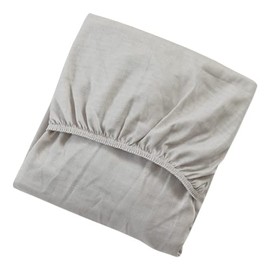 SANDESICA 1185-51 Sandeica Fitted Sheet | Approx. 23.6 x 35.4 inches (60 x 90 cm), Mini Size, Compact (For Baby Comforter), Double Layered Gauze, 100% Cotton, Simple, Solid Color, Smoke Beige
