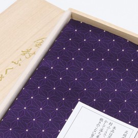念珠 Dot Comb Gold Seal Over (« 西陣織 Silk » Similar Weed Leaf (Purple) 慶弔 Convertible with Paulownia Box for 慶弔 袱紗 Gold Seal hukusa For Prayer Beads Wedding Funeral Wake Funeral, Mother, Gift Men Women Favor Fashionable 2000600200280