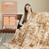 Faux Fur Heated Throw Blanket for Couch - 50"X60" Bubble