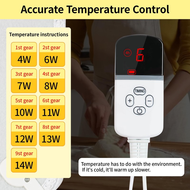 Dough Proofer Heating Pad with Warming Box, Sourdough Bread Proofing