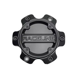 Raceline Matte Black/Gloss Black Logo Wheel Center Cap C949L139S C949L139S-XG