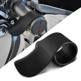 Rebvugr Motorcycle Throttle Assist, Cruise Control Grip Handlebar Black, Motorcycle Handlebar Throttle Long-Distance Supplies, Universal Cruise Control Assist Mounted Rocker Stopper Fit Street Bikes