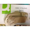 100 x Manilla Buff Strung Tags Tickets 96mm 48mm Luggage