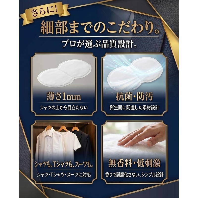 Men's Underarm Sweat Pads, Published in Magazine, Recommended by Dermatologists,