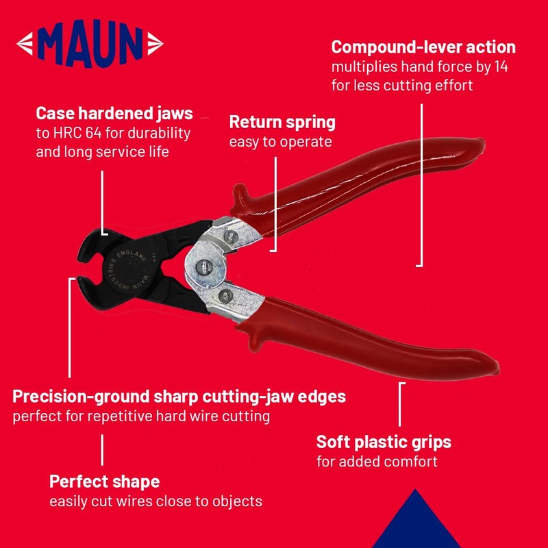 Maun 3015-150 End Cutting Plier for Hard Wire 150 mm
