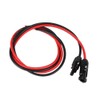 Garosa Juego de 2.5mm² de Conectores Par de Rojo, Negro