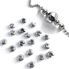Oversized 10mm Ball Chain Stoppers for #10 Beaded Ball Chains (20 Pack)