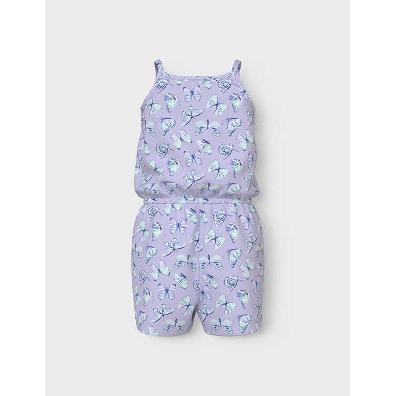 NAME IT Girls' Nmfvigga Strap Suit, Purple Heather