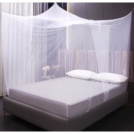 Mengersi Mosquito Net for Bed,Bunk Bed Canopy One Side Opening Canopy Netting Bed Drapes for Camping Home Outdoor Travel Dormitory,Twin XL