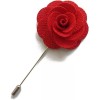 Crafting Mania LLC 1 Red Lapel Flower Stick Brooch Pin