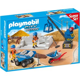 PLAYMOBIL 6144 Super Set Construction Site