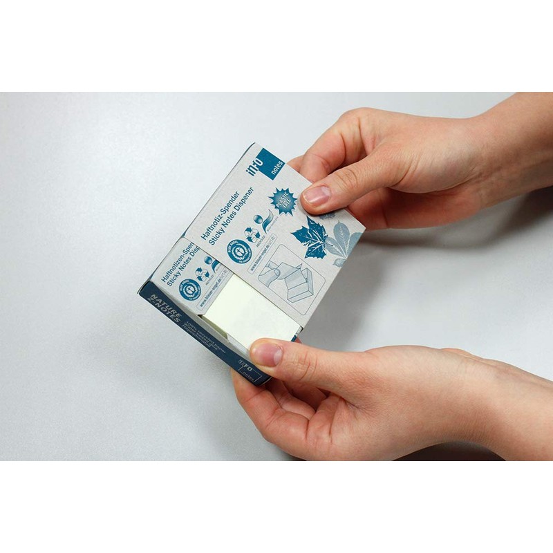 inFO Notes Recycled Sticky Notes in Z Fold, 75 x