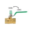 sourcing map Ball Valve Shut-Off Valve, 25mm Hose Barb to