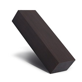 Ebony Wood Lumber Blank, 12 * 4 * 2.5cm Black Ebony Wood DIY Material for Music Instruments Tools Performance Accessory