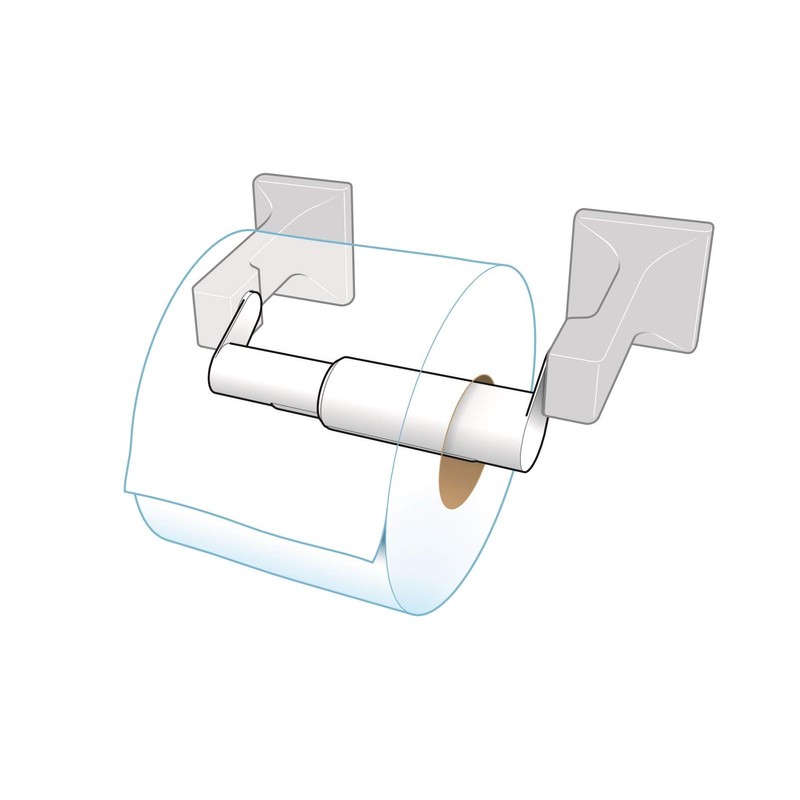 Teravan Standard Toilet Paper Holder Extender for Extra-Large Rolls –